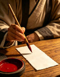 Bespoke Eastern Calligraphy: Hand-Inked Cinnabar Art for Mindfulness